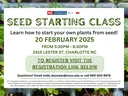 Seed Starting Class Information