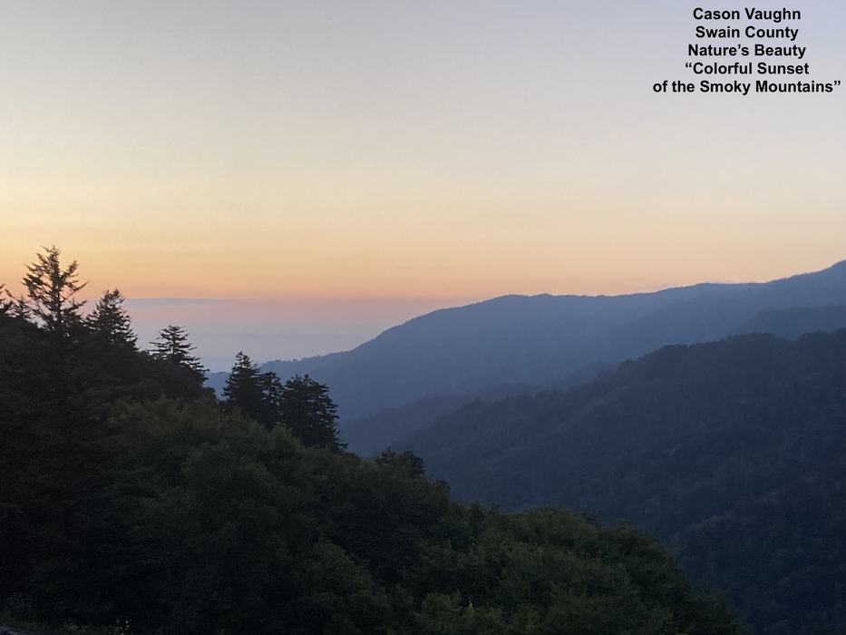 Smokey Mountain Colorful Sunset