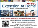 Extension At Home banner: Every Third Tuesday 10:00 am ET; go.ncsu.edu/extensionathome