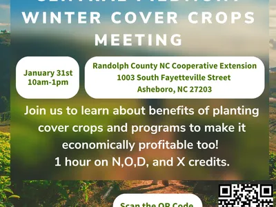 Winter Cover Crops Meeting Flyer