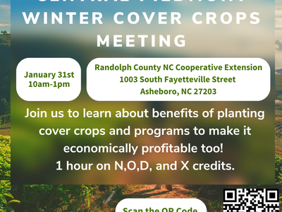 Winter Cover Crops Meeting Flyer