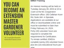 flyer for Rutherford County EMGV Course