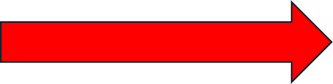 Large red right-pointing arrow with thin black outline