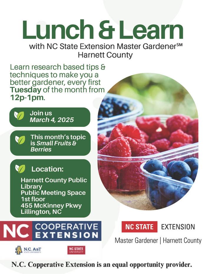Lunch & Learn With NC State Extension Master Gardener℠ County