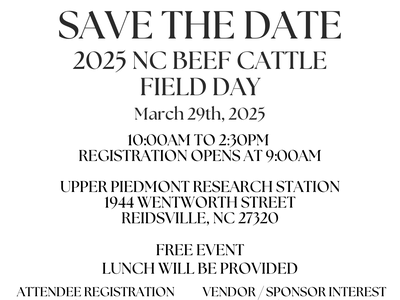 2025 NC Beef Field Day