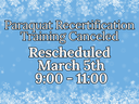 Rescheduled Paraquat Training
