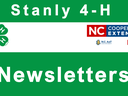 Stanly 4-H Newsletters banner with 4-H clover and NC Cooperative Extension logos