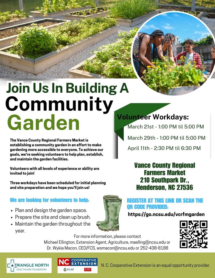 Join Us In Building A Community Garden