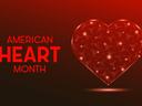 American heart month is observed every year in february. February is american heart month. Vector template for banner, greeting card, poster with background. Vector illustration.