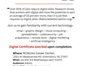 digital literacy flyer with a graphic of a computer with a book placed in front of it
