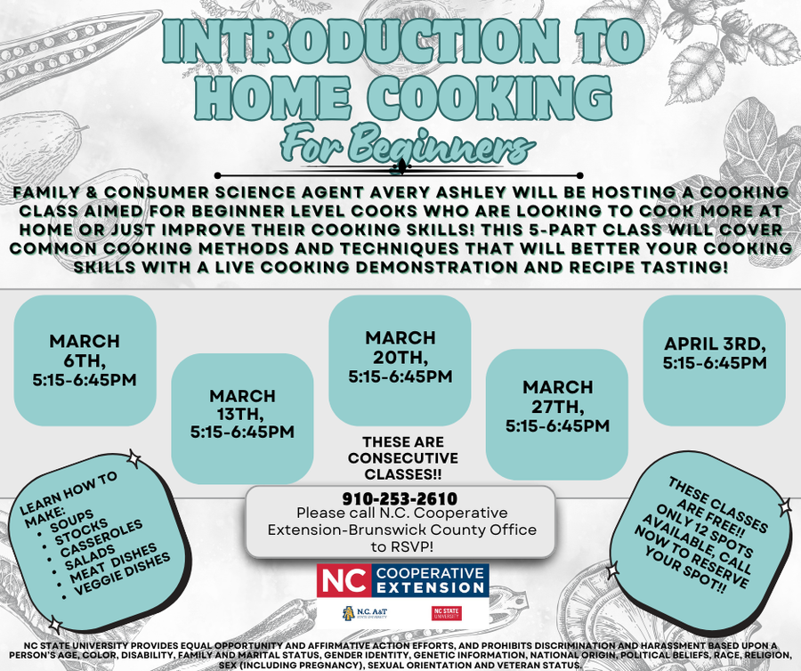 Introduction to Home Cooking flyer