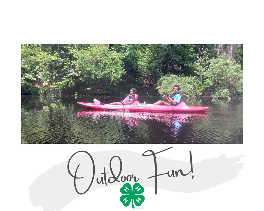 Children in a kayak.