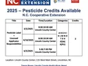 LC Pesticide Course Schedule 2025