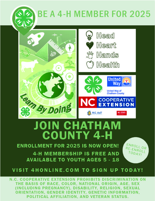 Join Chatham County 4-H