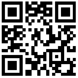 QR code with a stylized heart shape in the center