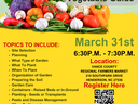 Planting: A Spring Vegetable Guide — March 31, 6:30–7:30 PM, Vance County Farmers Market