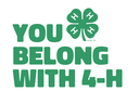 image that says you belong with 4-H 