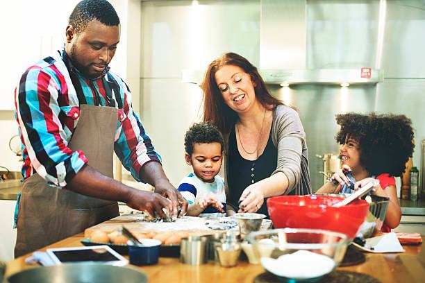 Family Cooking Kitchen Food Togetherness Concept