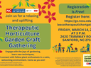 Therapeutic Horticulture Garden Craft Gathering — Mar 14, 2025, Sanford, NC; free registration