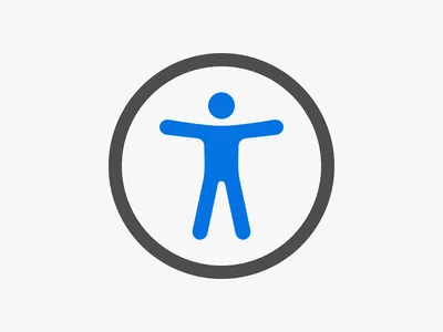 Universal Access Icon (Stylized figure of a person in a circle)