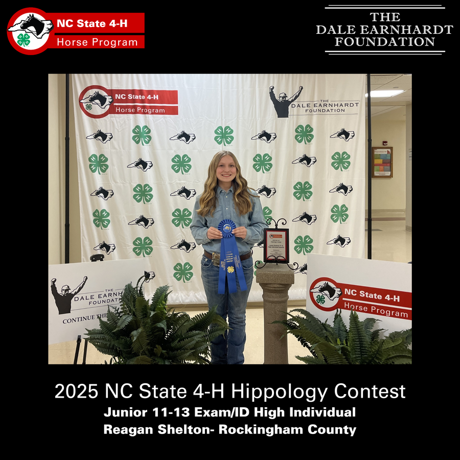 2025 NC State 4-H Hippology Contest Junior 11-13 Exam/ID High Individual Reagan Shelton- Rockingham County