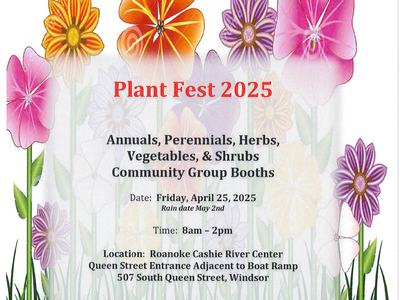 Flyer for a plant sale