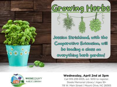 Flier for Herb Program at MO Library