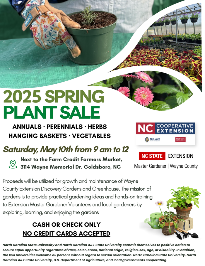 2025 Spring Plant Sale Flyer