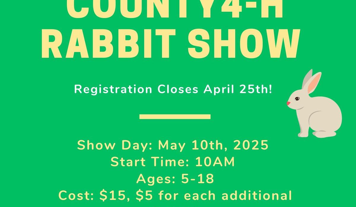 Greene County 4-H Rabbit Show - Greene County Center | N.C. Cooperative ...
