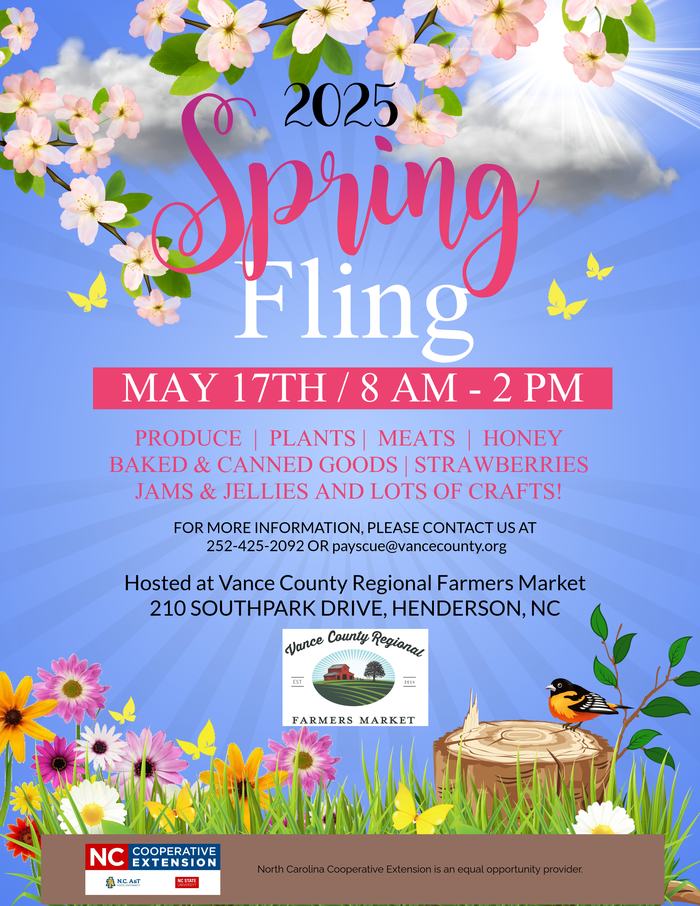 2025 Spring Fling at Vance County Regional Farmers Market
