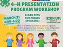 Cartoon kids speaking - presentation program info