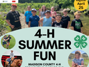 4-H Summer Fun - kids in creek and small photo bubbles