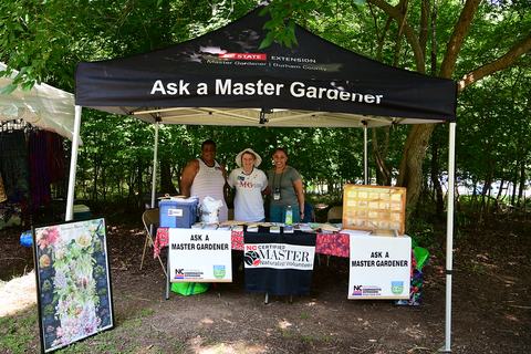Master Gardeners answering questions at the Festival for the Eno