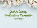 April Horticulture Newsletter Header