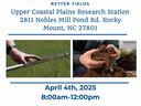 Beyond the Surface workshop: soil, water, pest testing — Apr 4, 2025 8:00–12:00, Rocky Mount NC