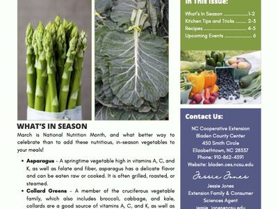 First page of newsletter