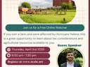 Flyer for Helene Tax Webinar