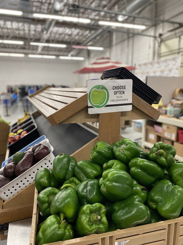Green Peppers marked as needing to be eaten often.