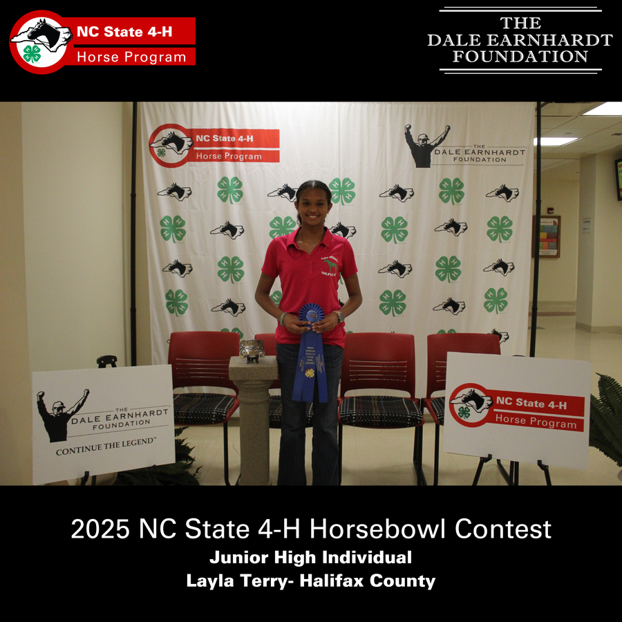 2025 NC State 4-H Horsebowl Contest  Junior High Individual  Layla Terry- Halifax County