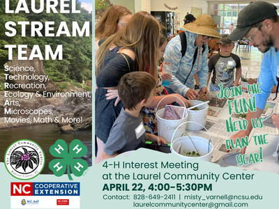 People looking at scientific collection buckets