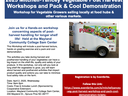 Flyer: 2025 Mitchell‑Yancey Vegetable Post Harvest Workshops and Pack & Cool Demonstration