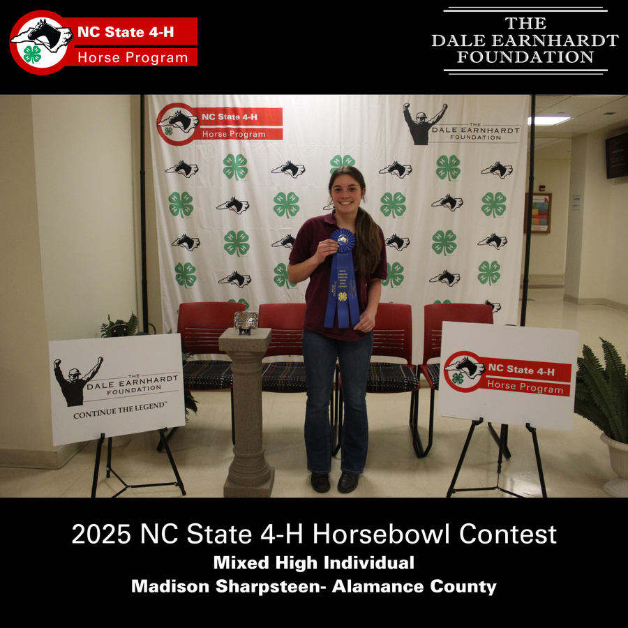2025 NC State 4-H Horsebowl Contest  Mixed High Individual  Madison Sharpsteen- Alamance County