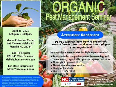 Organic Pest Management Flyer