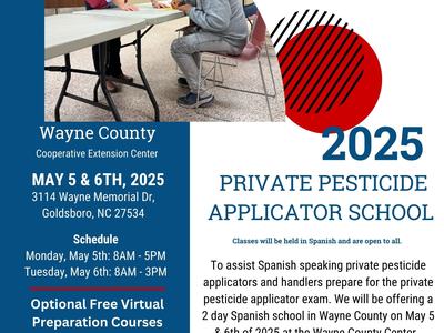 Wayne County Private Pesticide Applicator School 2025 — May 5–6, 2025