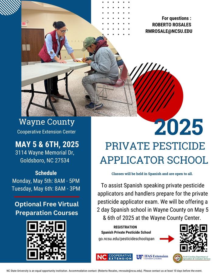 Wayne County Private Pesticide Applicator School 2025 — May 5–6, 2025