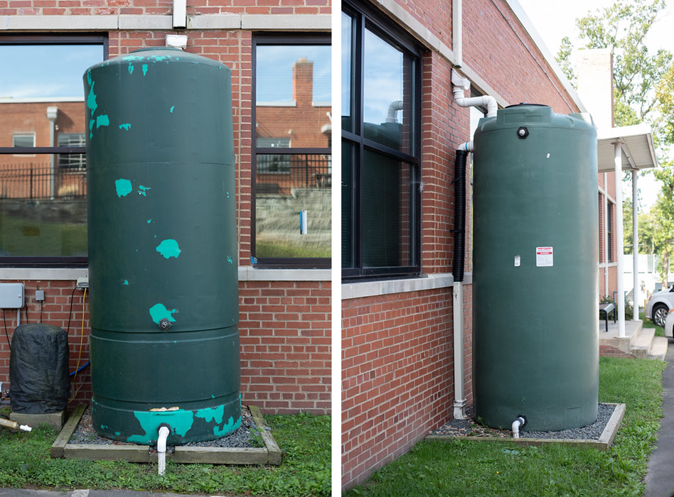 The cisterns before painting