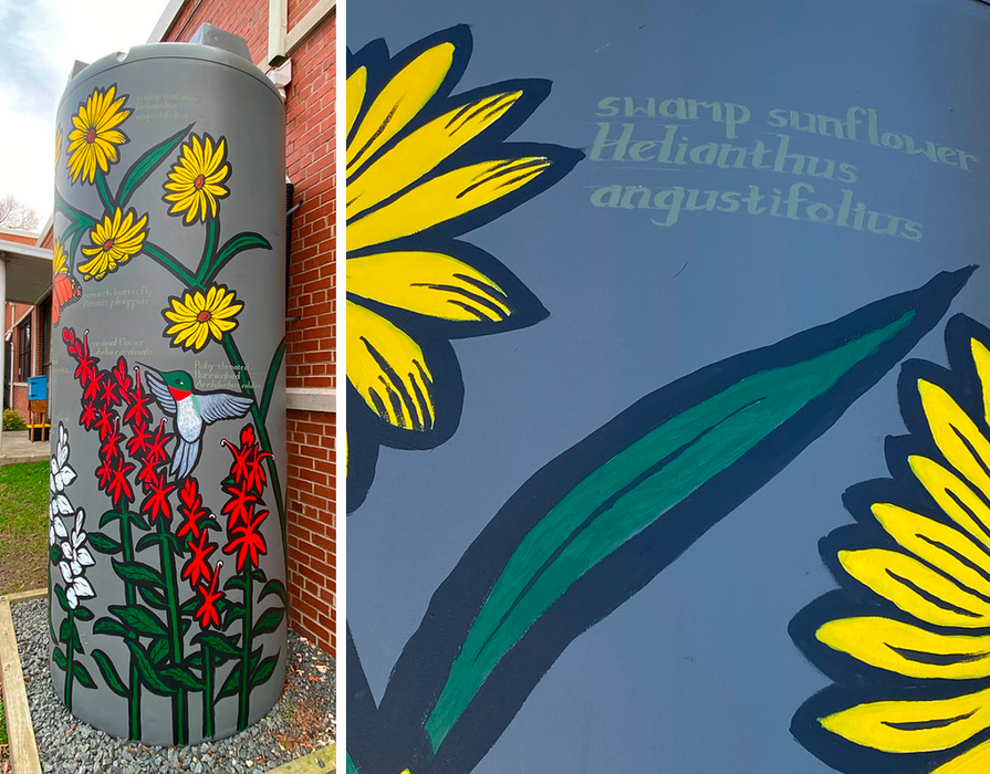 swamp sunflower cistern paintings