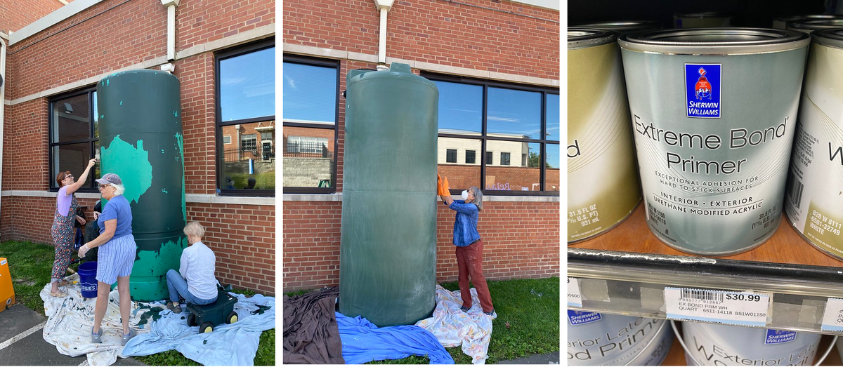 cistern prep and image of primer