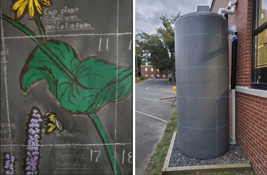 chalk markup and scaling to transfer cistern designs