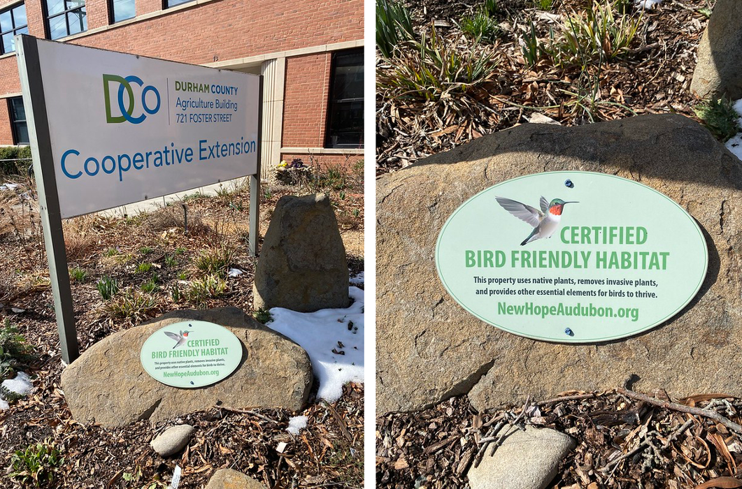 bird friendly habitat certification signs